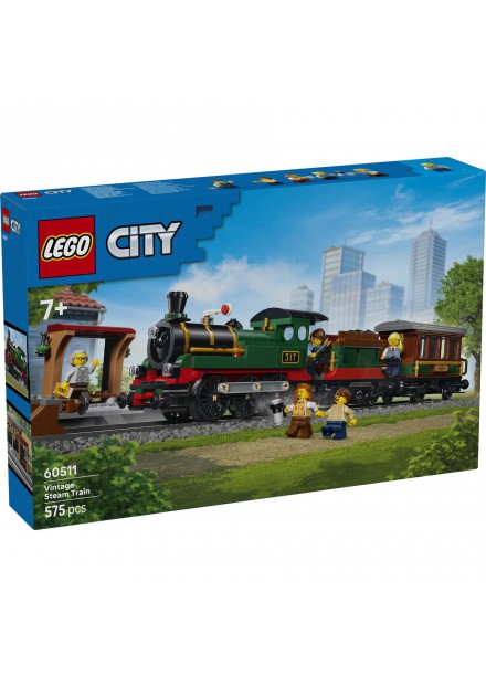 LEGO 60511 City Trains Vintage Stoomtrein