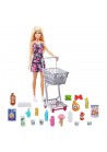 Barbie met boodschappenkar