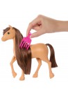 Barbie Pony + Assortiment met verschillende onderdelen  bruin