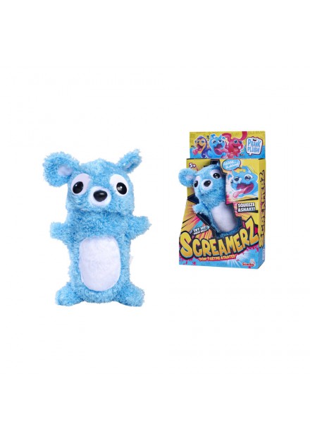 Pluche prank Screamerz beer blauw