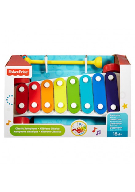 Fisher Price Xylophone met wieltjes