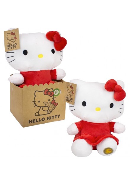 Hello Kitty Pluche in papieren giftbag rood