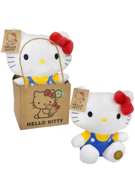 Hello Kitty Pluche in papieren giftbag blauw