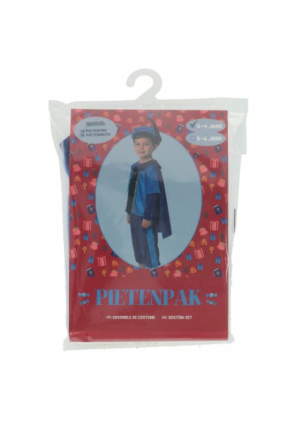 Pietenpak Blauw Cape 98-104 Cm