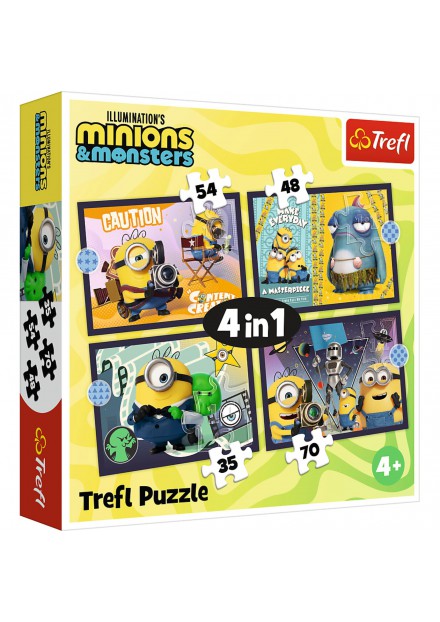 Trefl Puzzel The Minions  4 in 1 35 48 54 70 stukjesstukjes