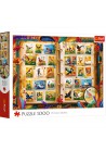 Trefl Puzzel postzegelcollectie 1000 stuks