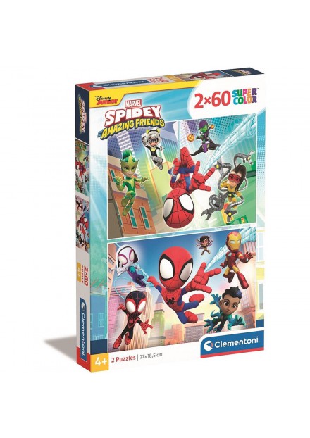 Clementoni Puzzel Spidey 2x60 stukjes