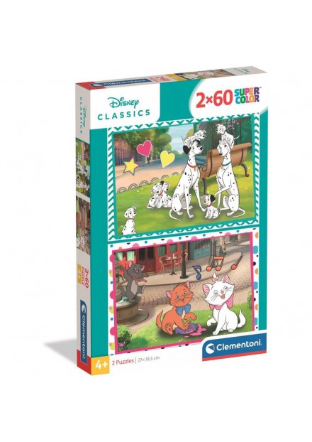 Clementoni Puzzel Disney classic 2x60 stukjes