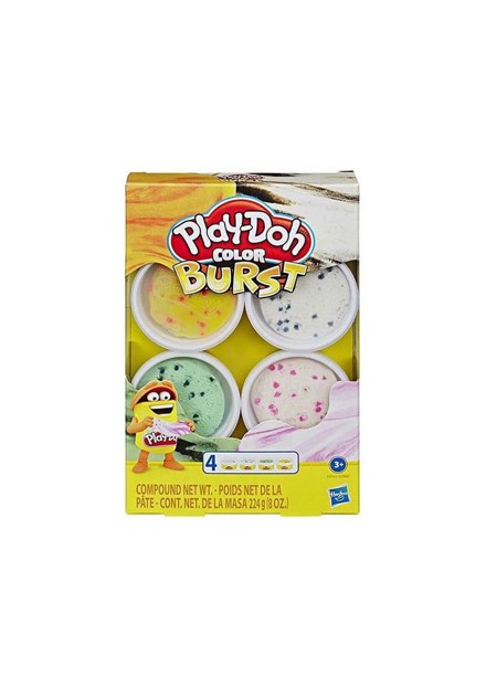 Play-doh Kleur Explosie 4-Pack oranje