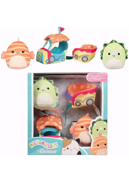 Squishmallows Micromallows Pluche 6,5cm 2-Pack + 2 Ticket To Ride