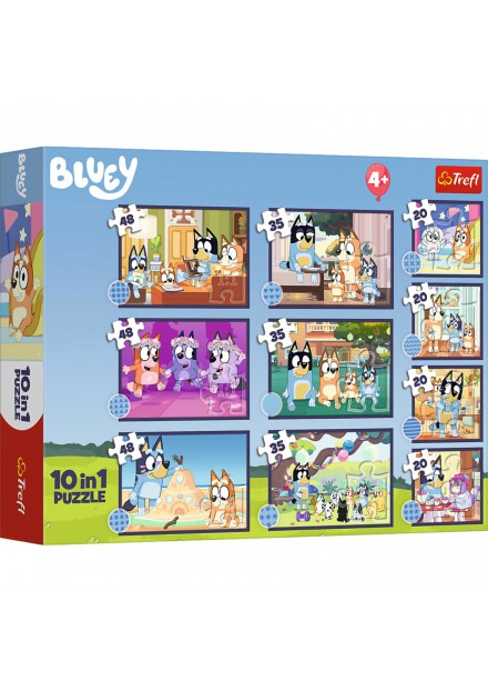 Trefl Puzzel 10 in 1 Story of Bluey