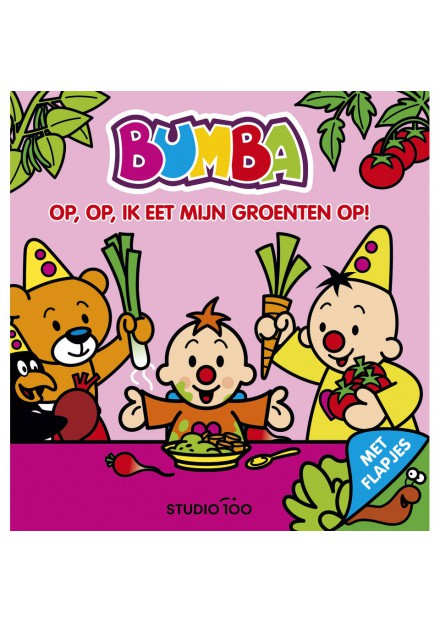Bumba Kartonboek Met Flapjes - Op, Op, Ik Eet Mijn Groenten