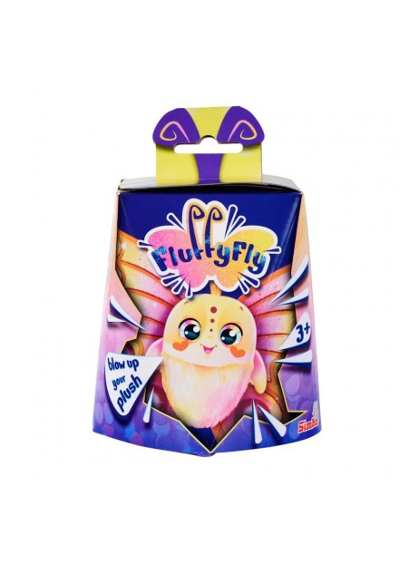 Simba Fluffyfly Magische vlinder met regenboog ogen geel