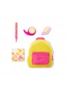 Real Littles neon rugtas stationary geel pluch