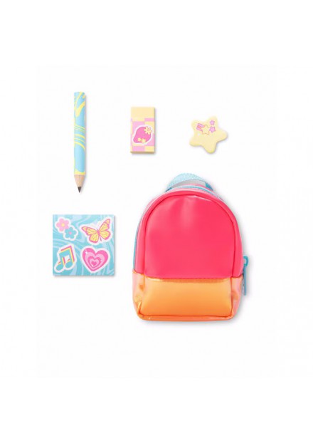 Real Littles neon rugtas stationary rose, oranje neon