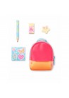 Real Littles neon rugtas stationary rose, oranje neon