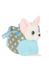 Pluchiez pluche hond wit  in tasje