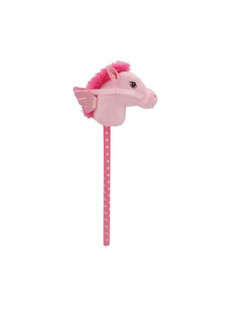 Pluchiez stokpaardje pluche 70 cm rose