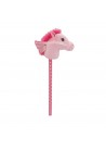 Pluchiez stokpaardje pluche 70 cm rose