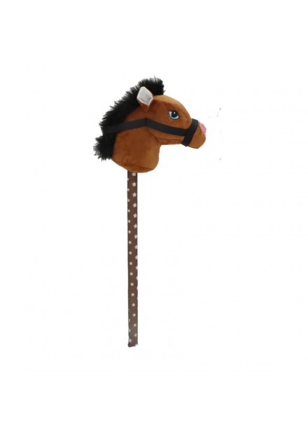 Pluchiez stokpaardje pluche 70 cm bruin