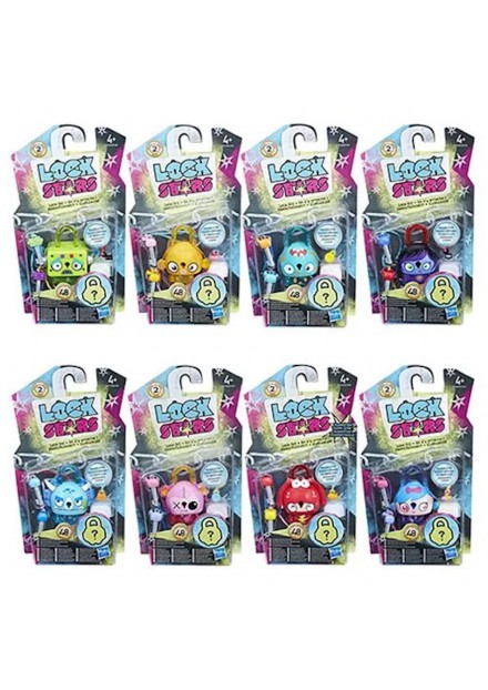Sleutelhanger Lock Stars basic assorti