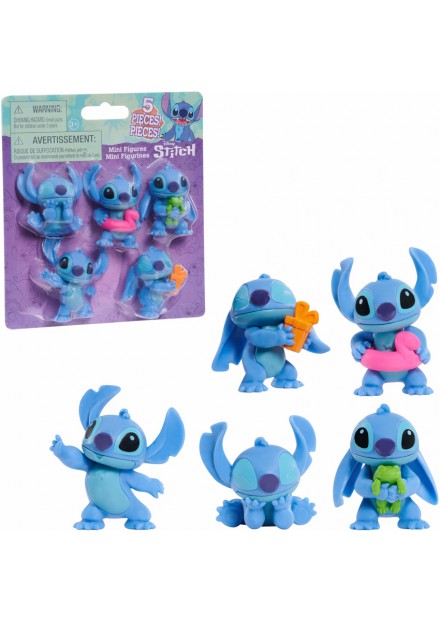 Stitch figuren 5-pack 5,5 cm