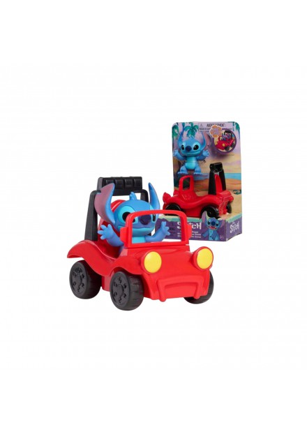 Disney Stitch - Strandbuggy met Stitch figuur 7cm