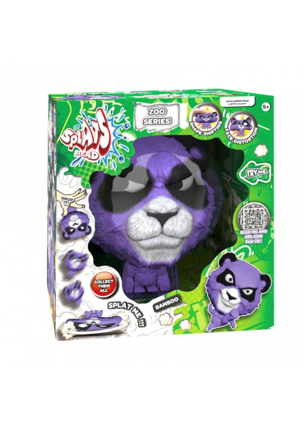 Splats Head Purple Wolf 11 cm