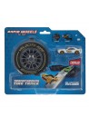 Rapid Wheels Auto launcher met die cast auto in autoband opberg  assortie