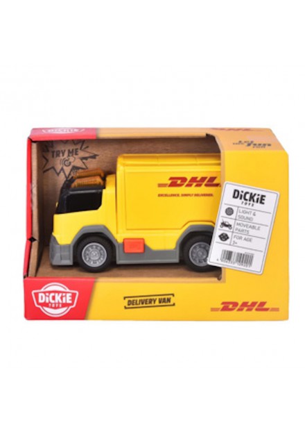 DHL Bezorgtruck Licht+geluid Dickie