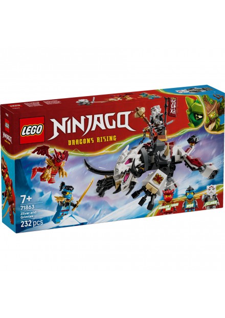 LEGO 71863 Ninjago Zilvar En Grimtak Het Drakenbeest