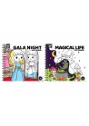 Kleurboek cute & comfy luxe 20 x 20 cm 2 assorti