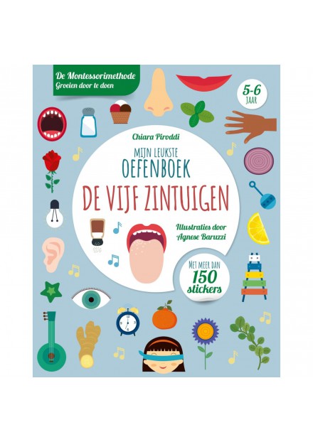 Boek Mijn Leukste Oefenboek De Vijf Zintuigen 5-6 jaar