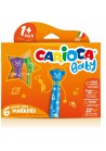Carioca Baby Teddy Viltstiften  6 stuks 1 jaar