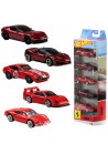 Hot Wheels diecast Ferrari 5-pack