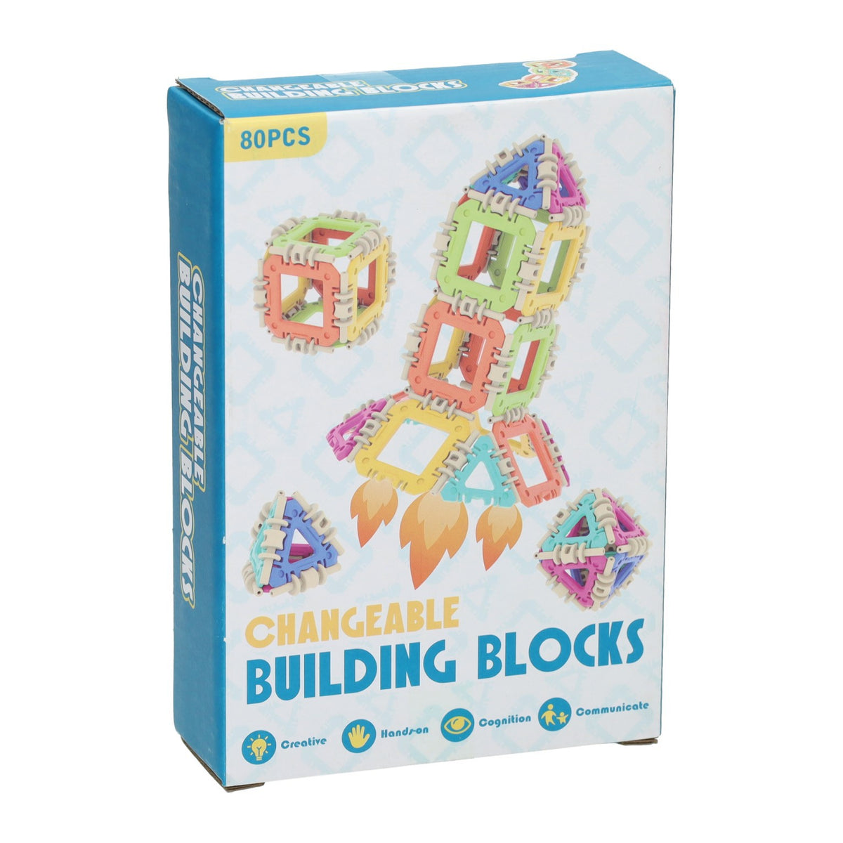 click Bouwblokken set 80 stuks