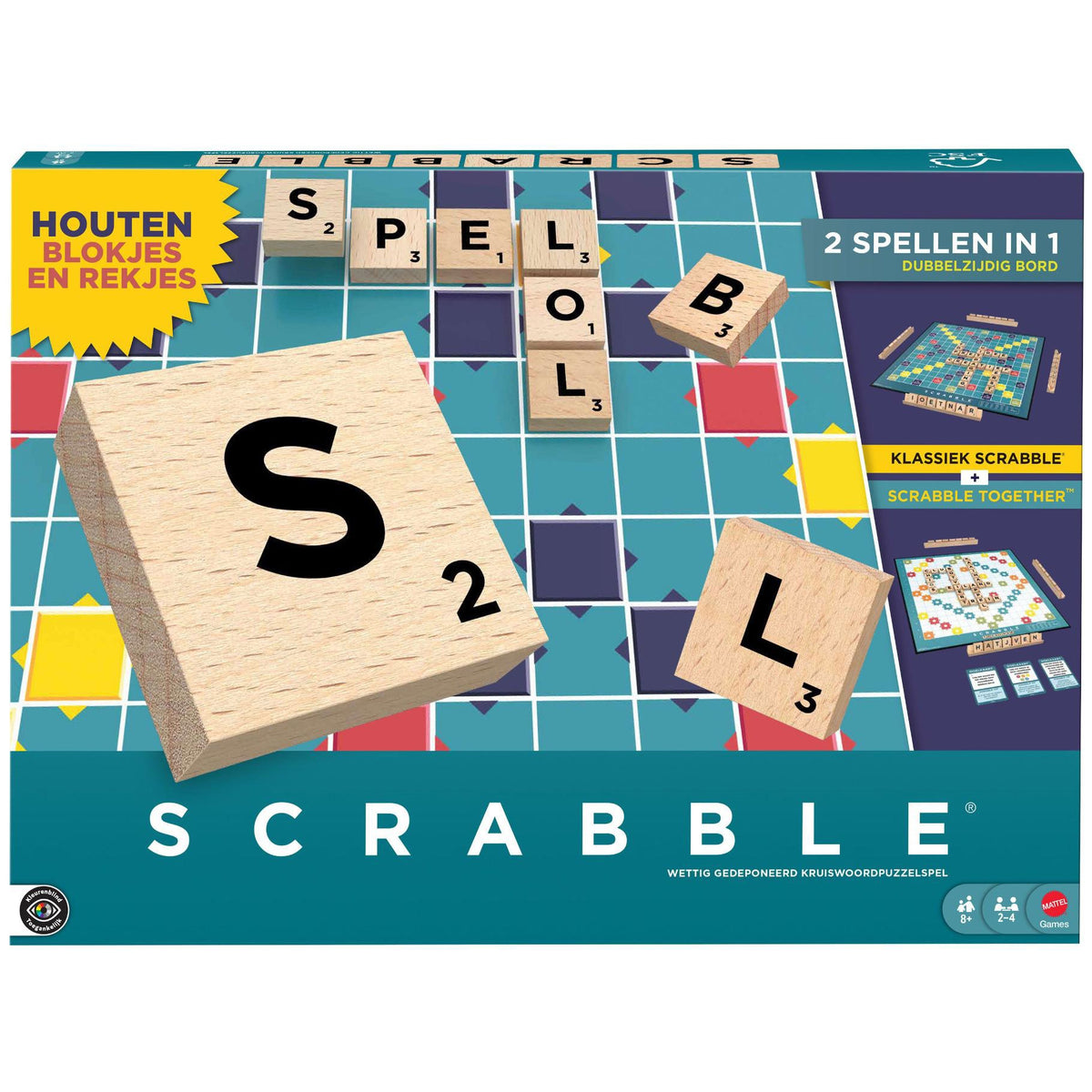 Spel Scrabble - Bordspel 2 in 1