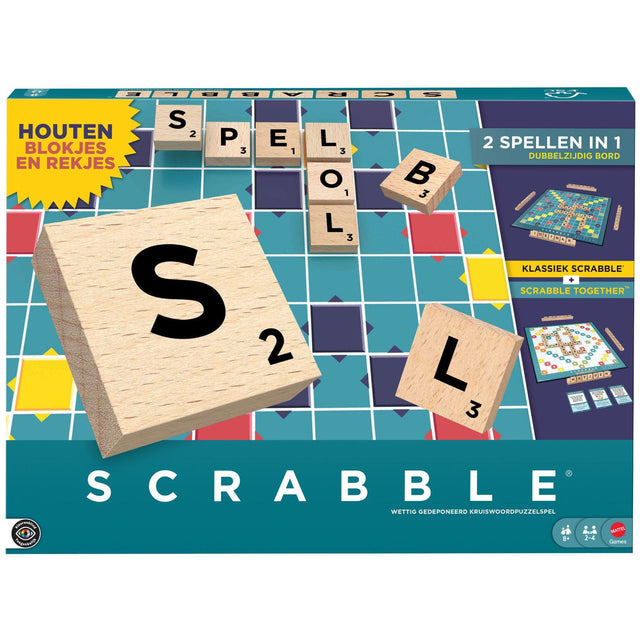 Spel Scrabble - Bordspel 2 in 1