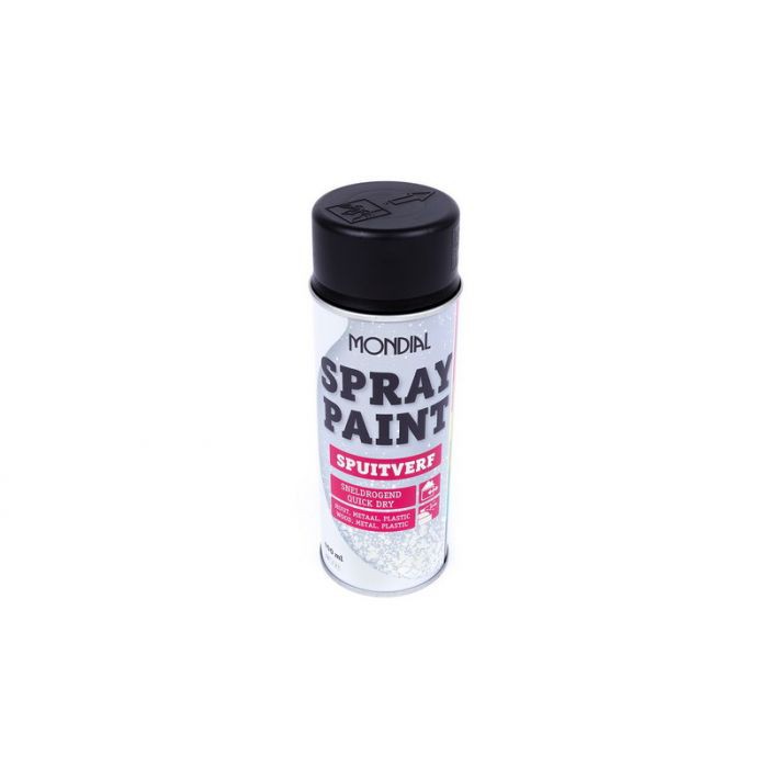 MONDIAL SPUITBUS RAL 9005 MAT ZWART 400ML