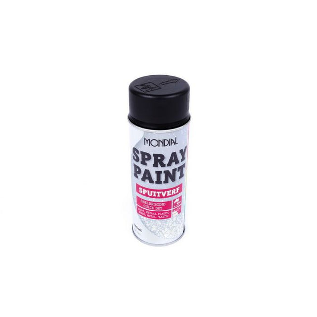 MONDIAL SPUITBUS RAL 9005 MAT ZWART 400ML