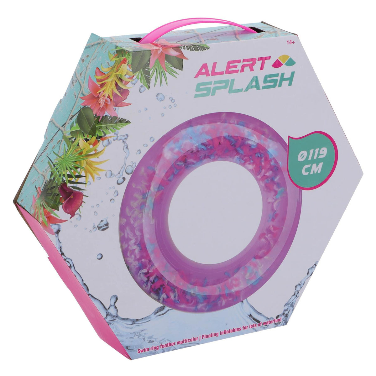 Alert Splash Zwemring Veren Multicolor 119 Cm