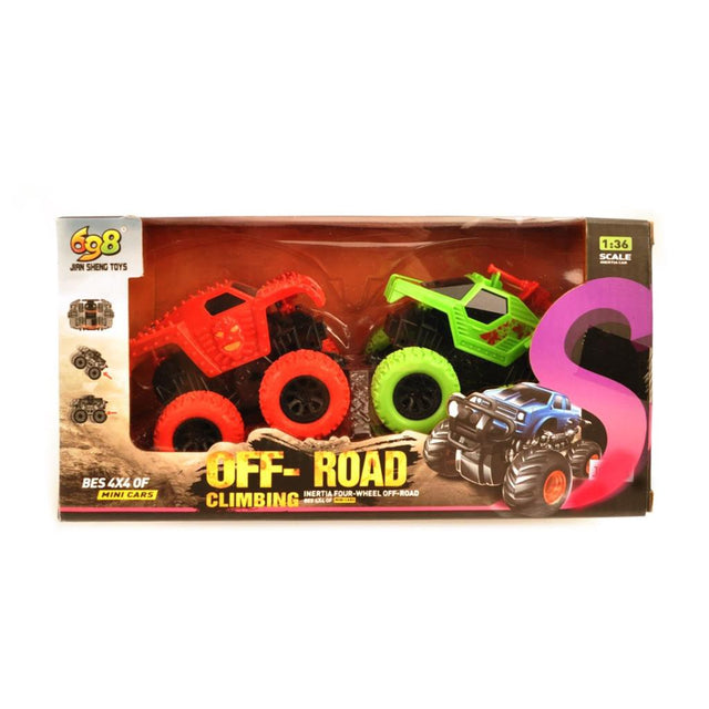 AUTO 4X4 OFF-ROAD DUO PACK ROOD / GEEL