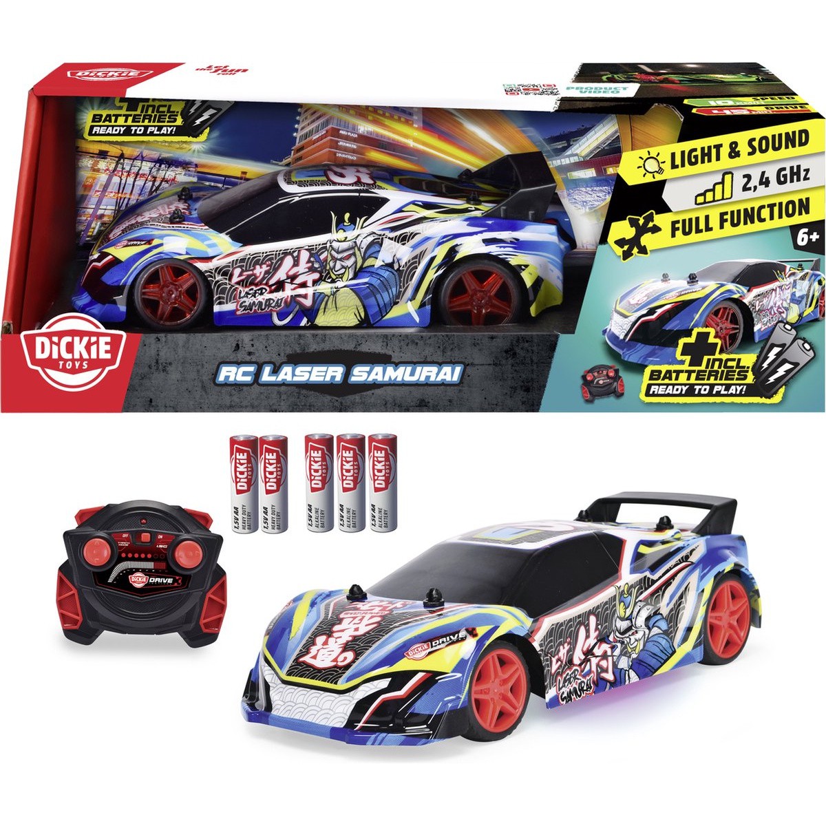 Dickie radiografisch bestuurbare auto Laser Samurai