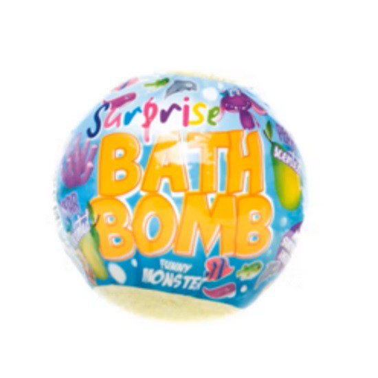 Bad bruisballen Funny Monsters Met Surprise  oranje - mango