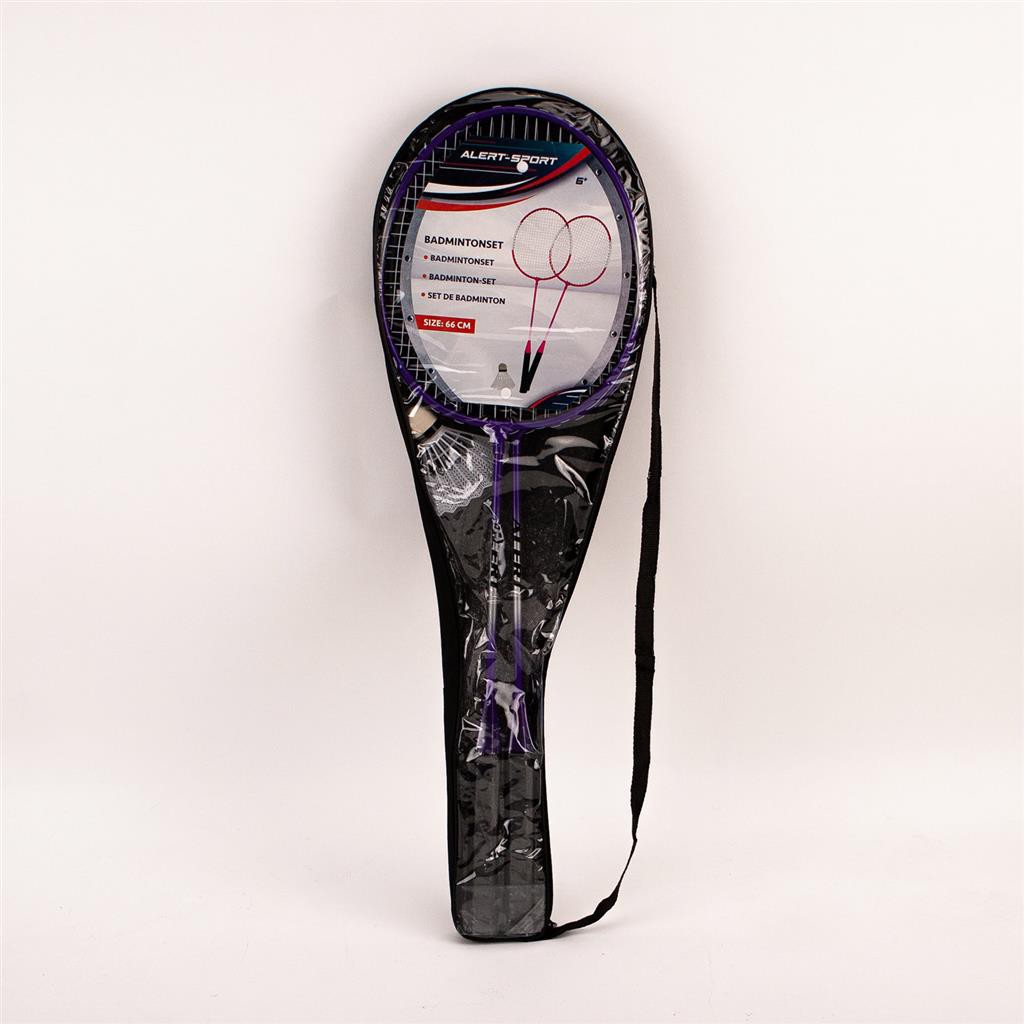 BADMINTONSET 2 PERSONEN ALERT  PAARS  EN ROSE