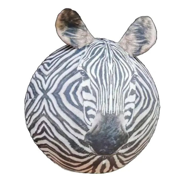 Pluchiez Bal bouncing furry wild animals 23 cm Zebra