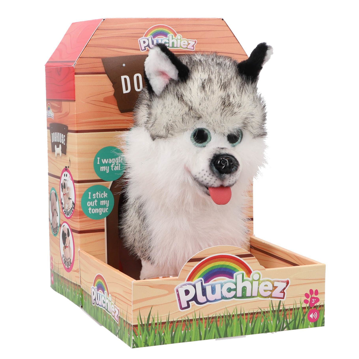 Pluchiez blaffende husky hajko