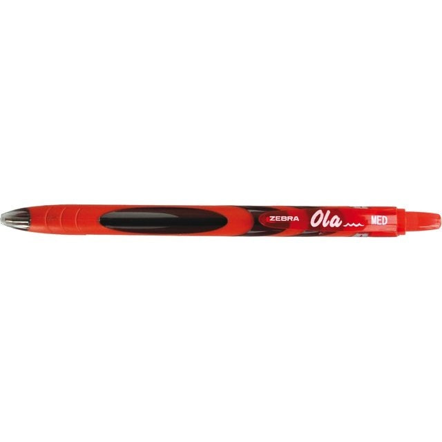Balpen Ola Zebra rood