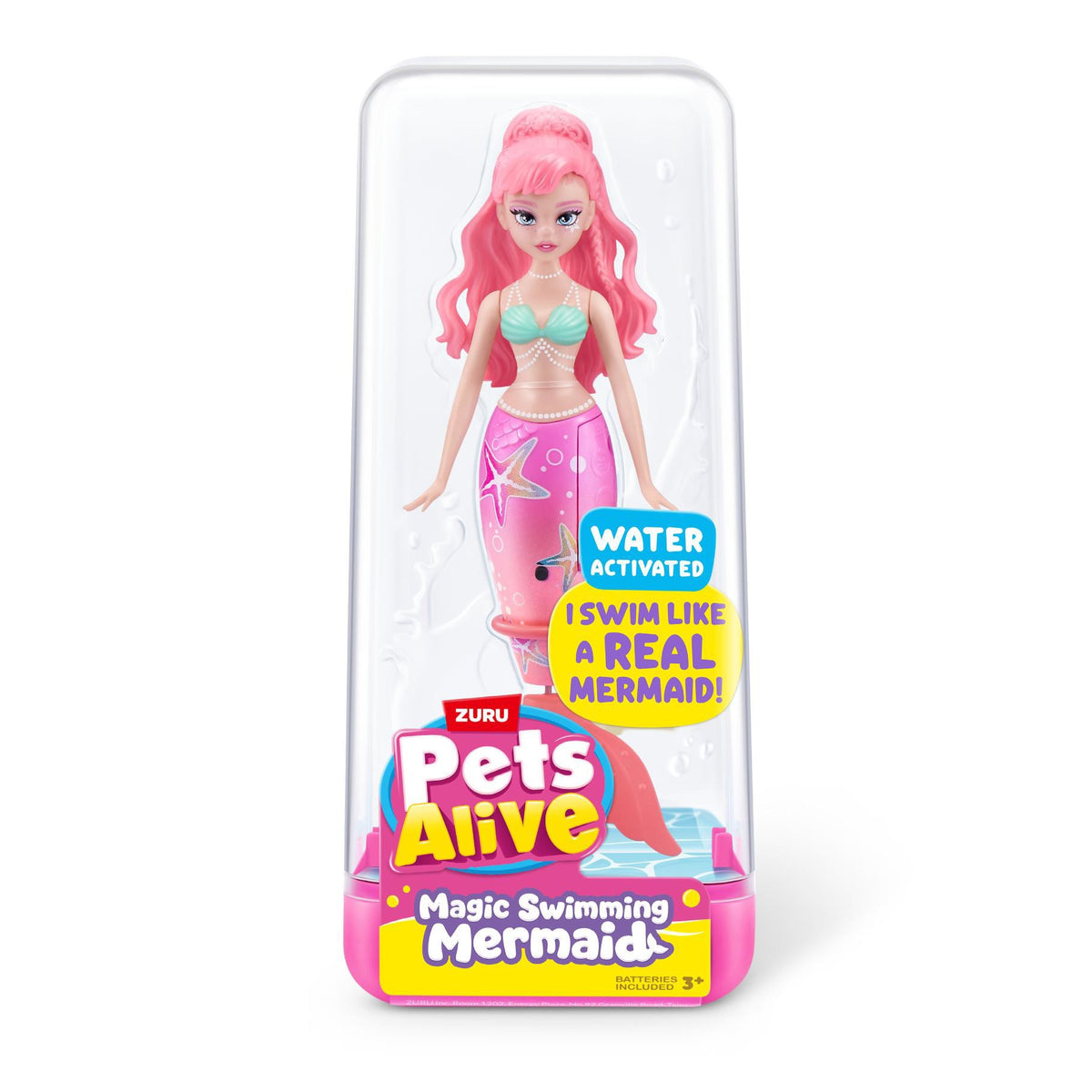 Pets alive zwemmende zeemeermin rose