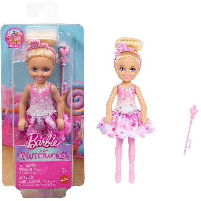 Barbie fantasy notenkraker chelsea sneeuwfee wit blond